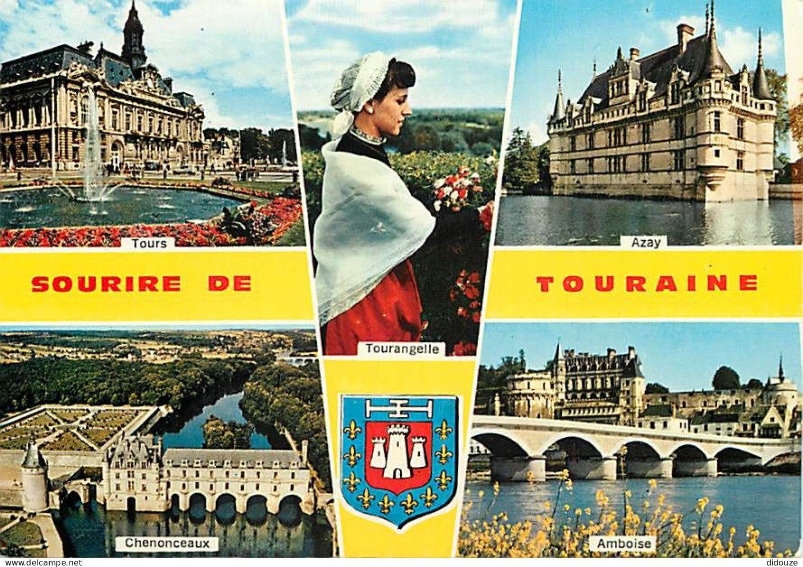37 - Indre Et Loire - Touraine - Multivues - Blasons - Folklore - Carte Neuve - CPM - Voir Scans Recto-Verso - Autres & Non Classés