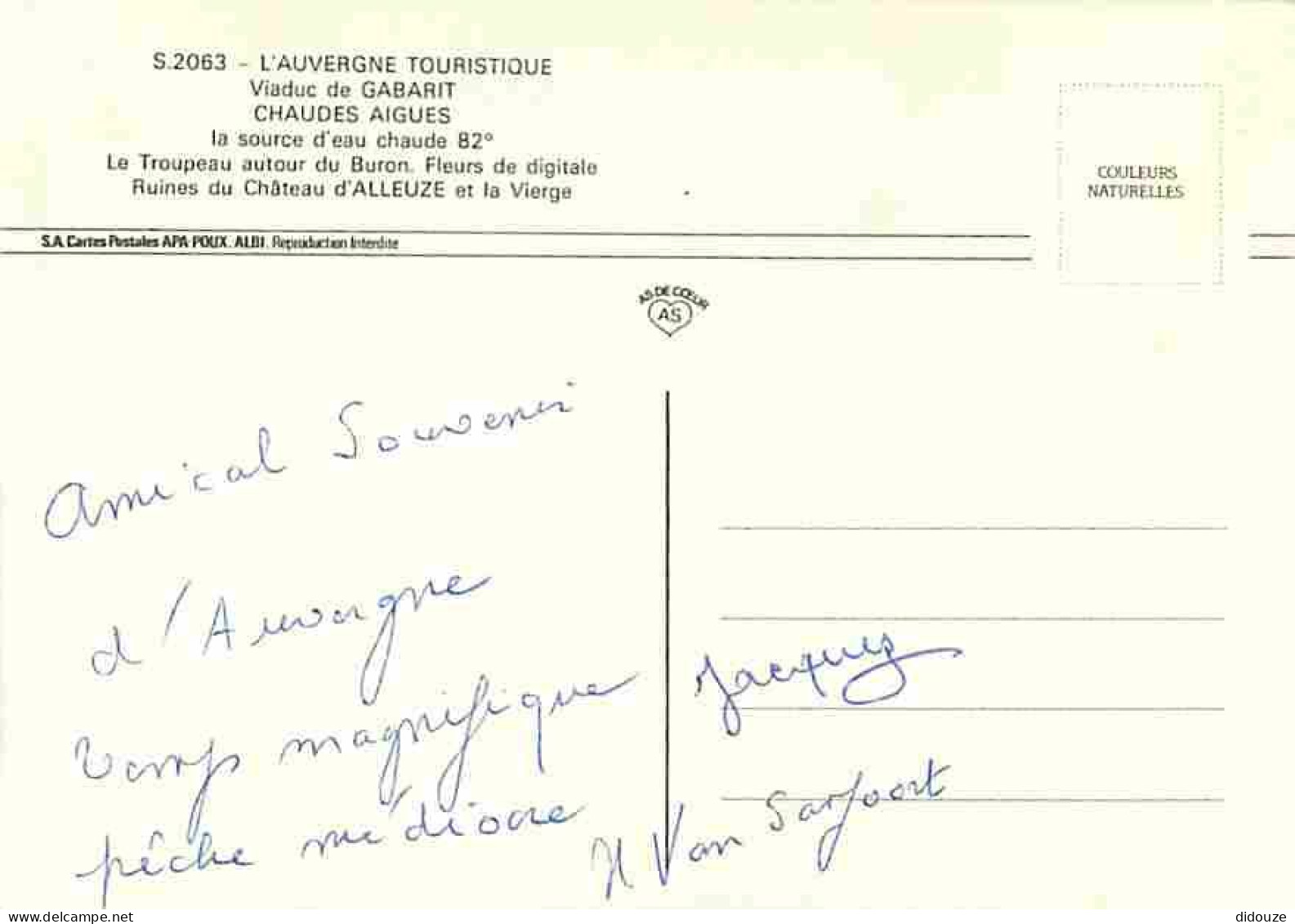 15 - Cantal - Auvergne - Multivues - Vaches - CPM - Voir Scans Recto-Verso - Altri & Non Classificati