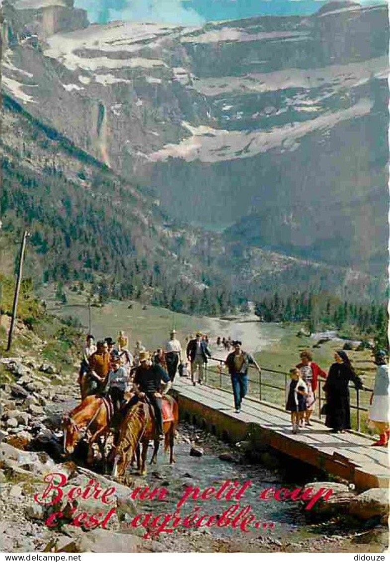 Animaux - Chevaux - Pyrénées - Gavarnie - Retour Du Cirque - Pont - CPM - Voir Scans Recto-Verso - Chevaux