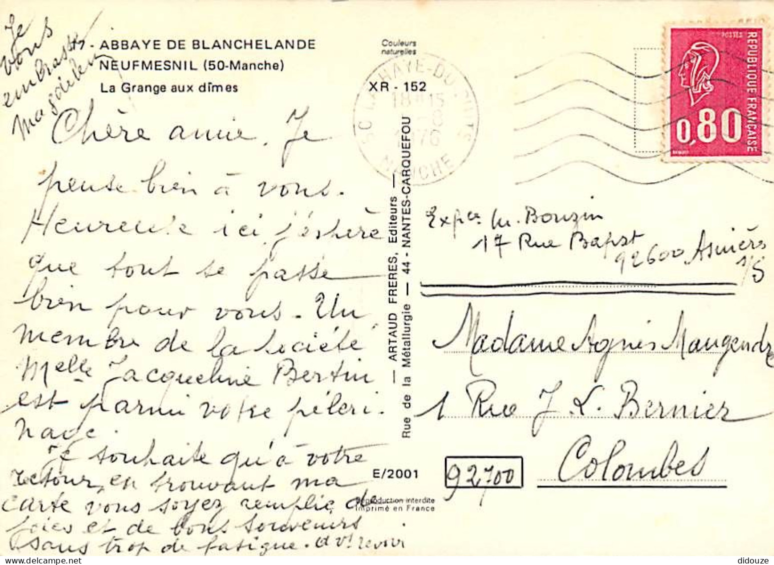 50 - Neufmesnil - Abbaye De Blanchelande - La Grange Aux Dimes - CPM - Voir Scans Recto-Verso - Andere & Zonder Classificatie