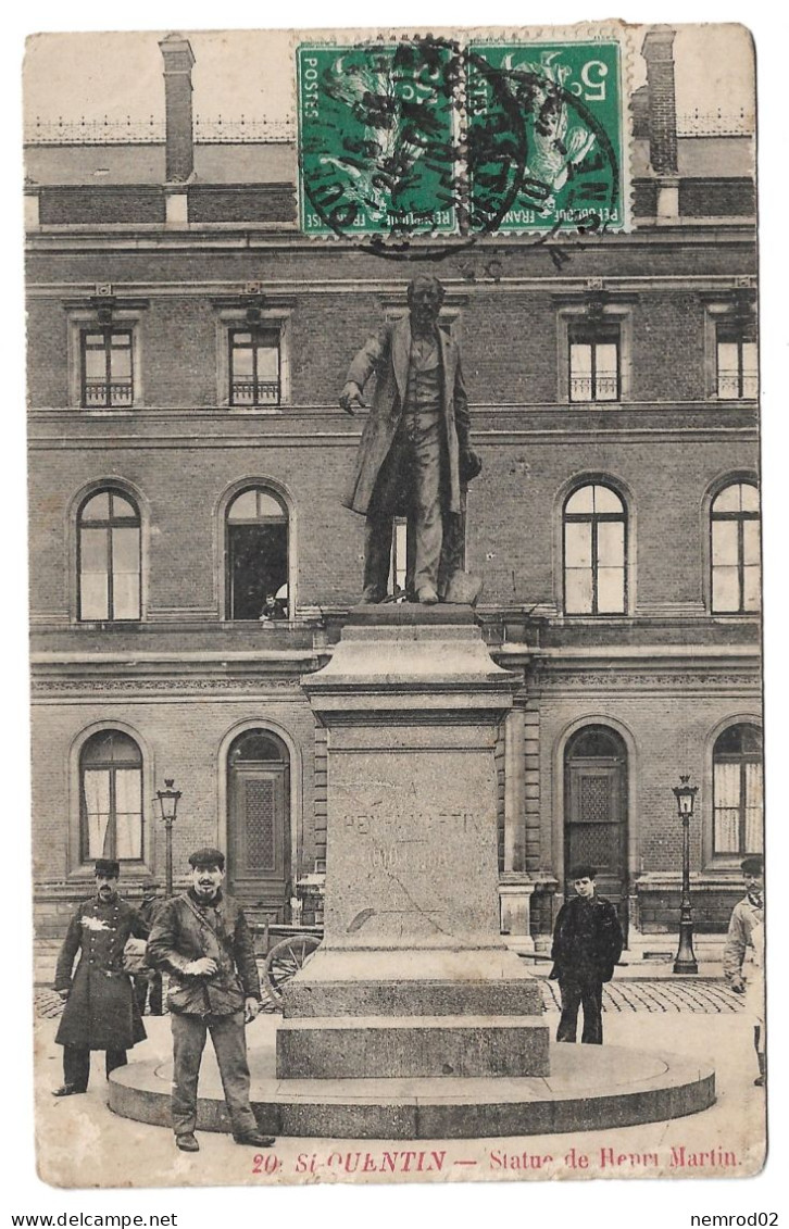 SAINT QUENTIN - Statue De Henri Martin - Saint Quentin