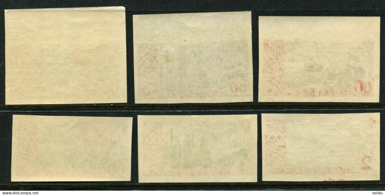 Russia 1947 Mi 1162-67 B MNH ** - Unused Stamps