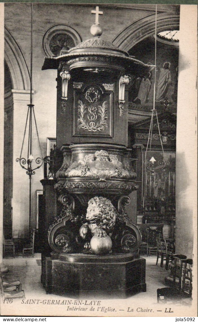 78 - SAINT-GERMAIN-EN-LAYE - Intérieur De L'Eglise - La Chaire - St. Germain En Laye (Castello)