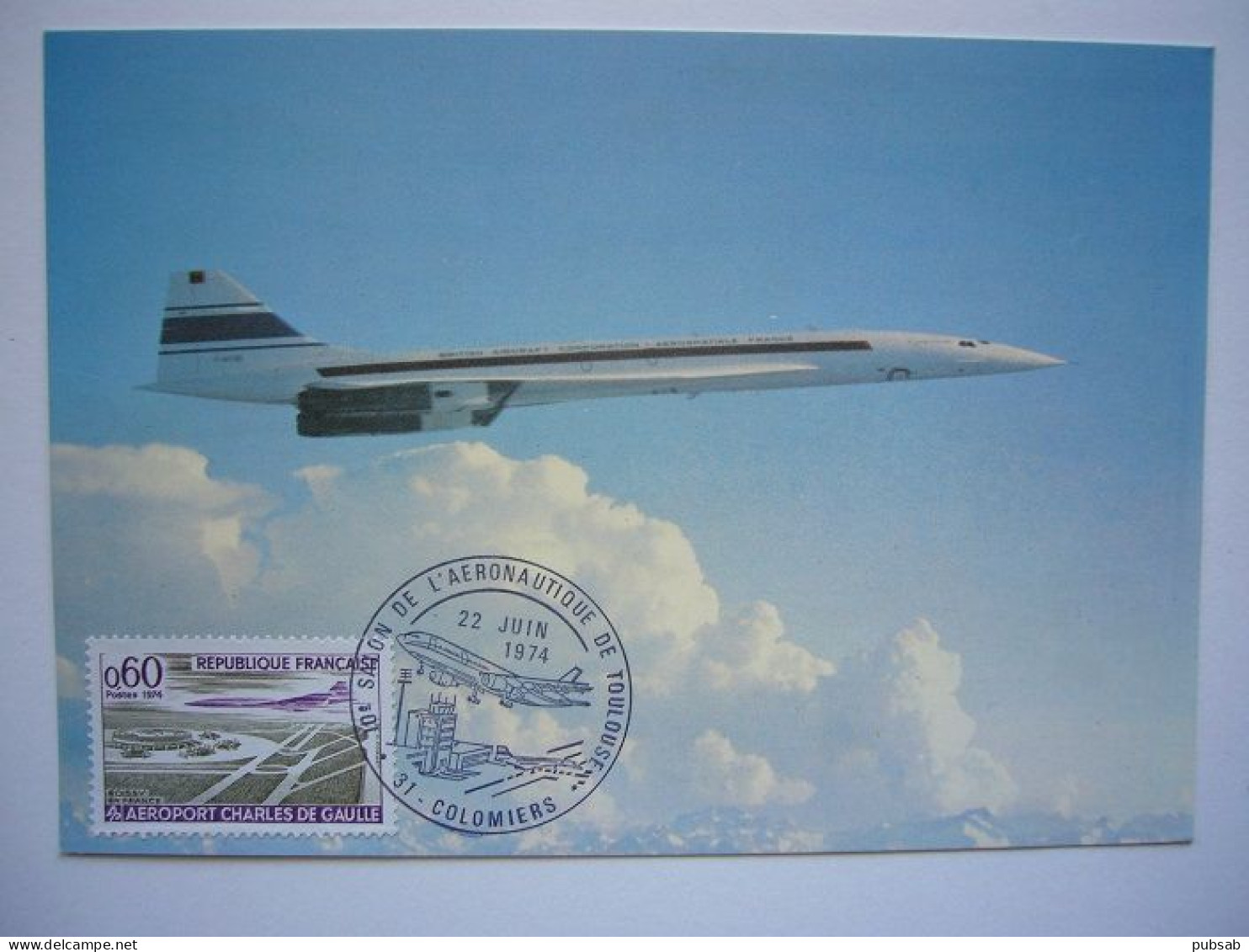 Avion / Airplane / AIR FRANCE / Concorde 001 Registered As F-WTSS / Carte Maximum - 1946-....: Ere Moderne