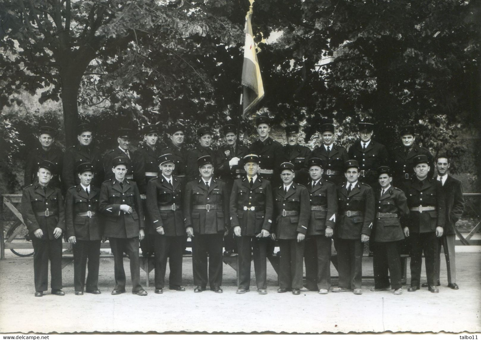 Castelnaudary  Le 14 Juillet 1954 -  LesSapeurs Pompiers -  Photo Originale - Europe