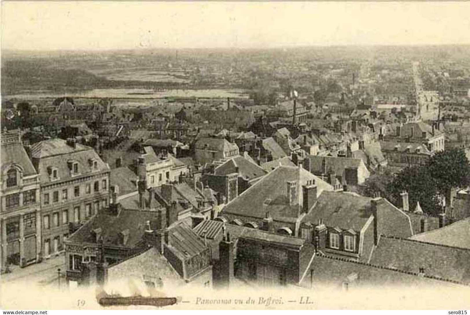 AK Frankreich France Panorama Vu Du Beffroi LL 1917 Stummer Feldpost St.   (1417 - Autres & Non Classés