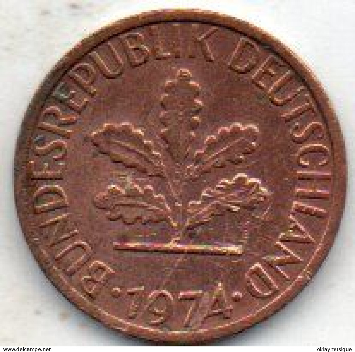 1 Pfennig 1974F (photo De Pile Unique Pour Toute Les Pièces) - 1 Pfennig