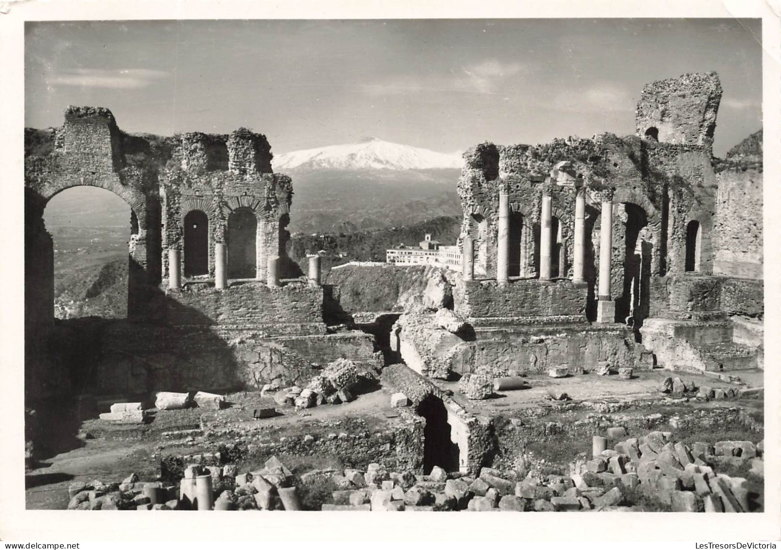 ITALIE - Taormina - Teatro Greco - Vue Générale - Ruines - Carte Postale - Messina