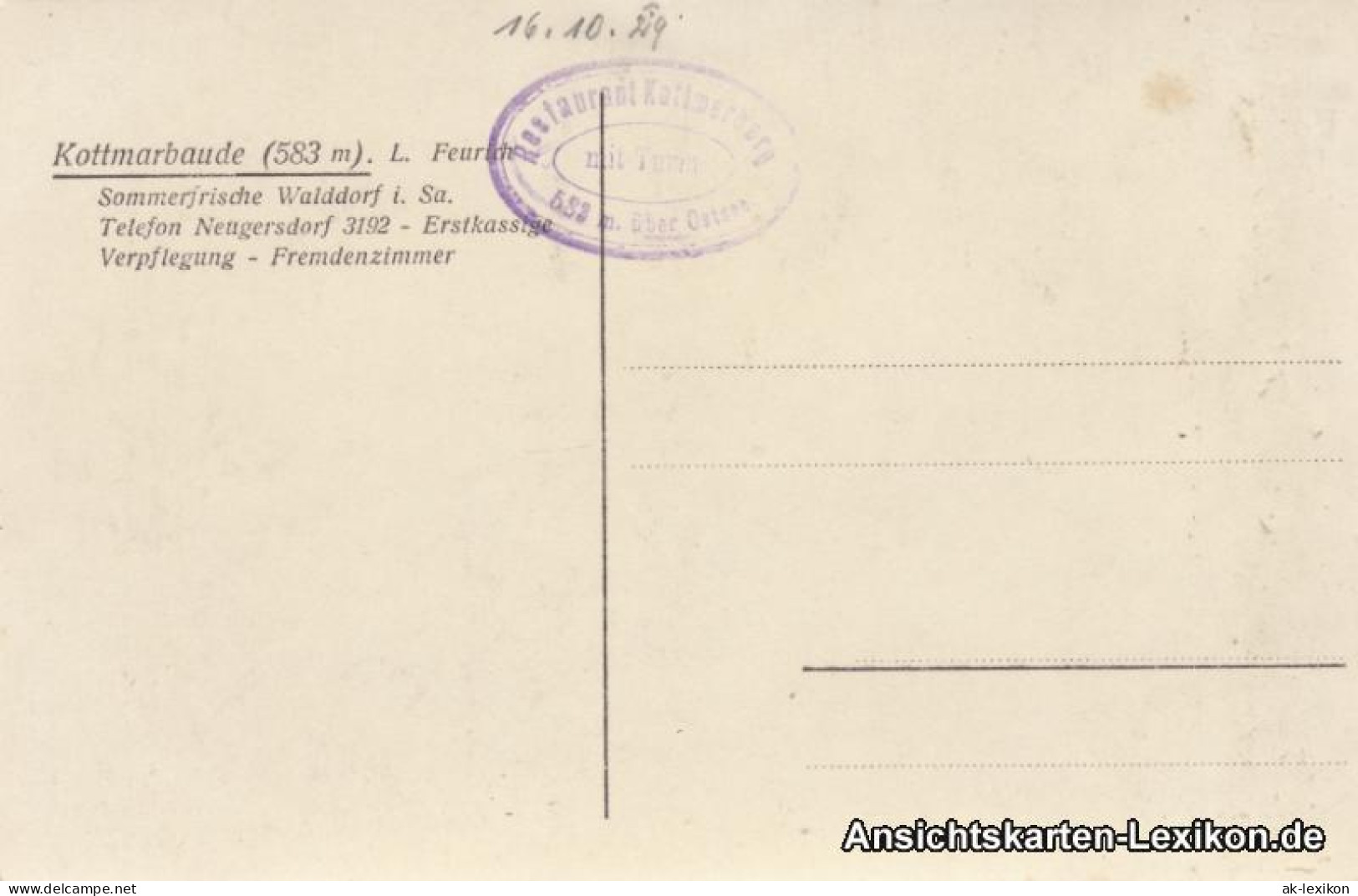 Ansichtskarte Löbau Mädchen Auf Der Weide, Mit Kottmarberg 1929  - Löbau