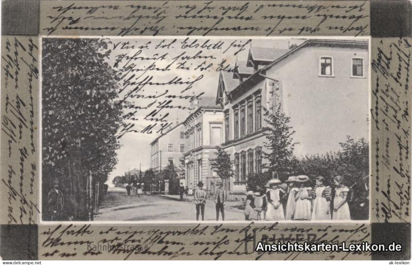 Ansichtskarte Halver Partie In Der Bahnhofstraße 1908  - Halver