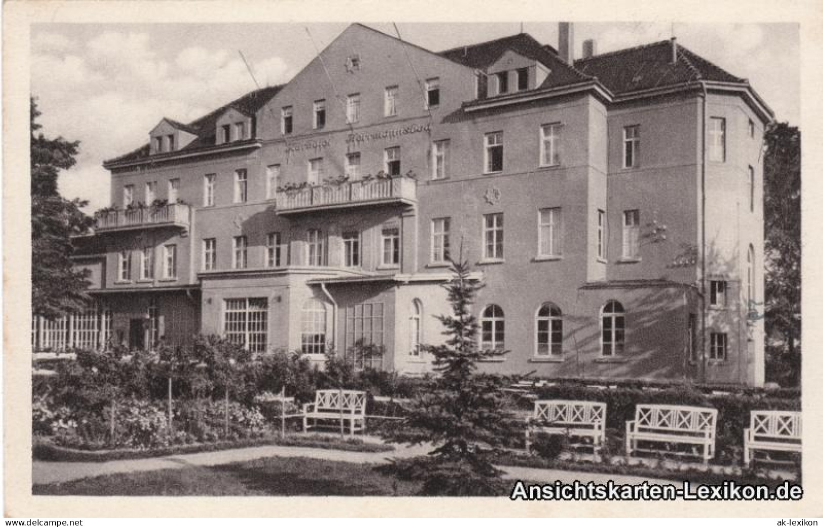 Ansichtskarte Bad Lausick Lausigk Partie Am Kurhotel 1930  - Bad Lausick