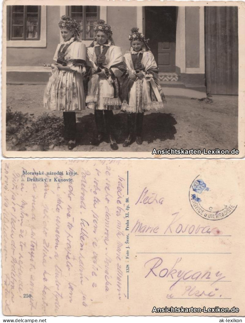 Ansichtskarte  Mädchen In Tracht (Tschechische Typen) 1960  - Kostums