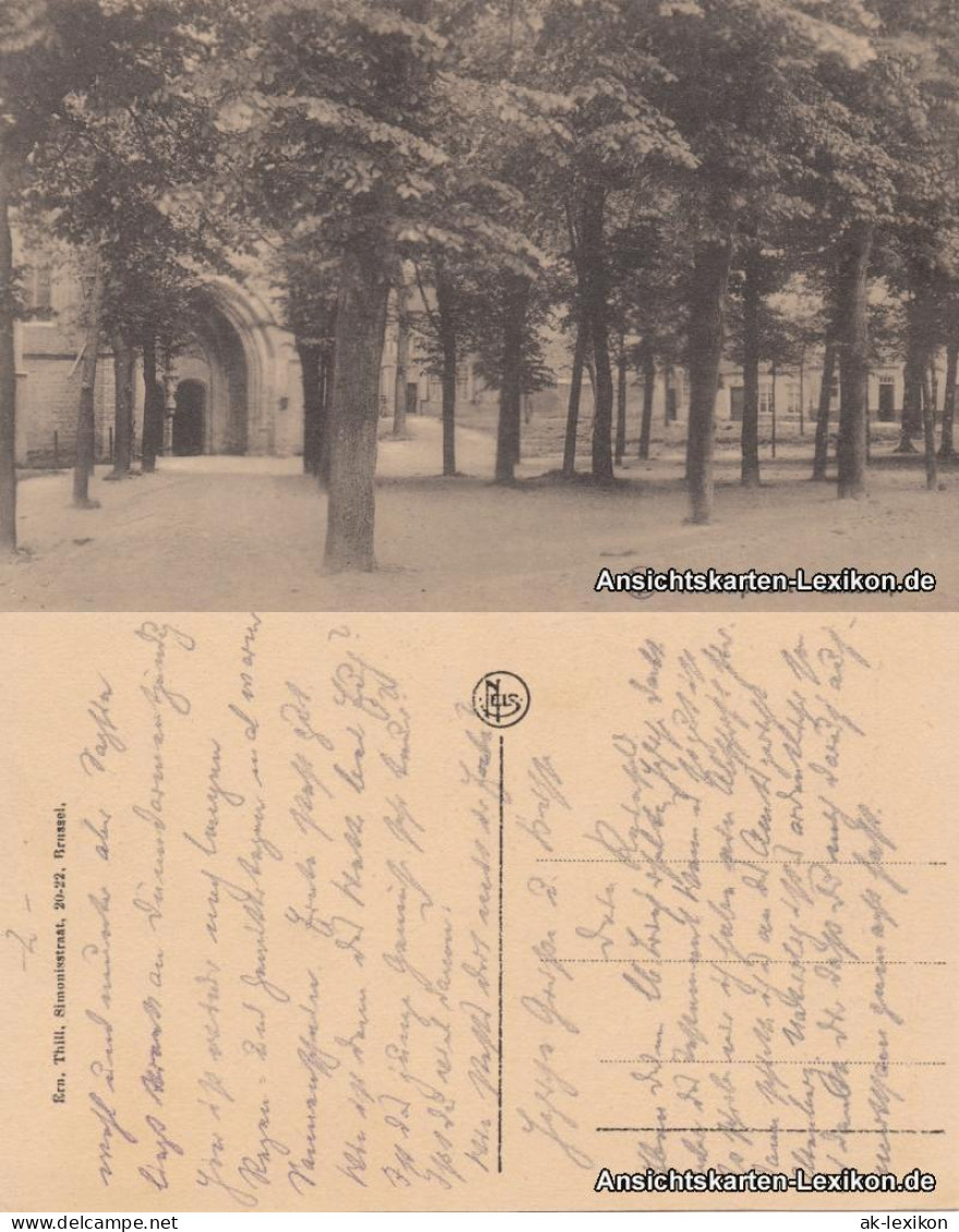 Postkaart Nieuport Nieuwpoort Straßenpartie (Landschap) 1918  - Other & Unclassified