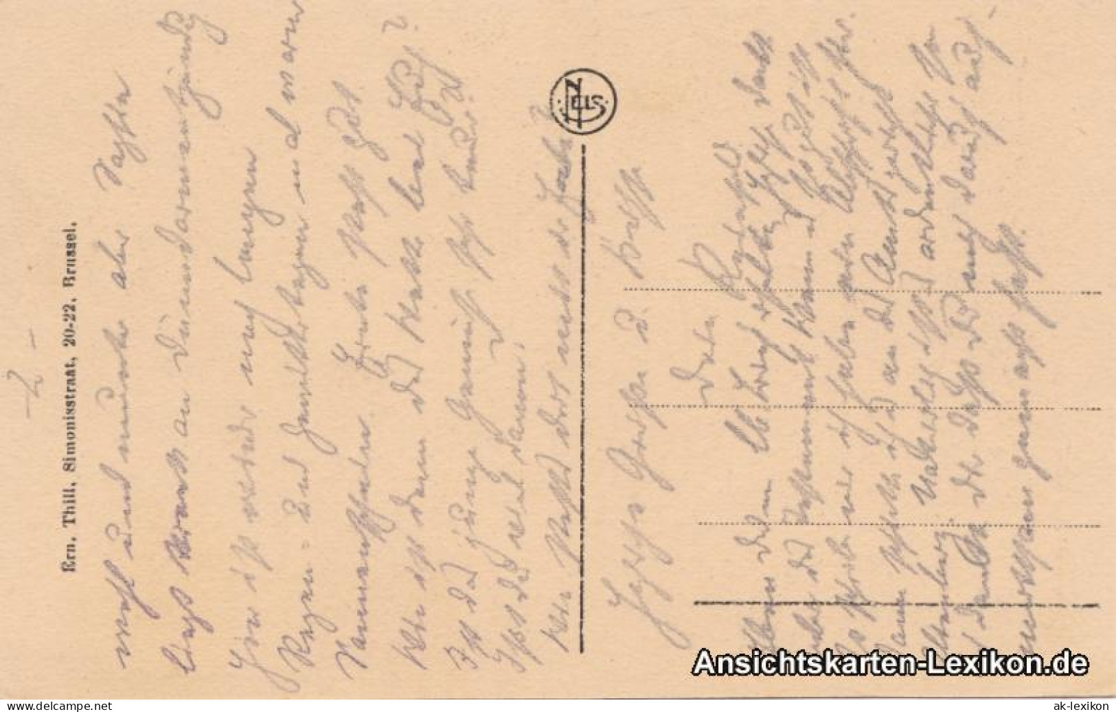 Postkaart Nieuport Nieuwpoort Straßenpartie (Landschap) 1918  - Other & Unclassified