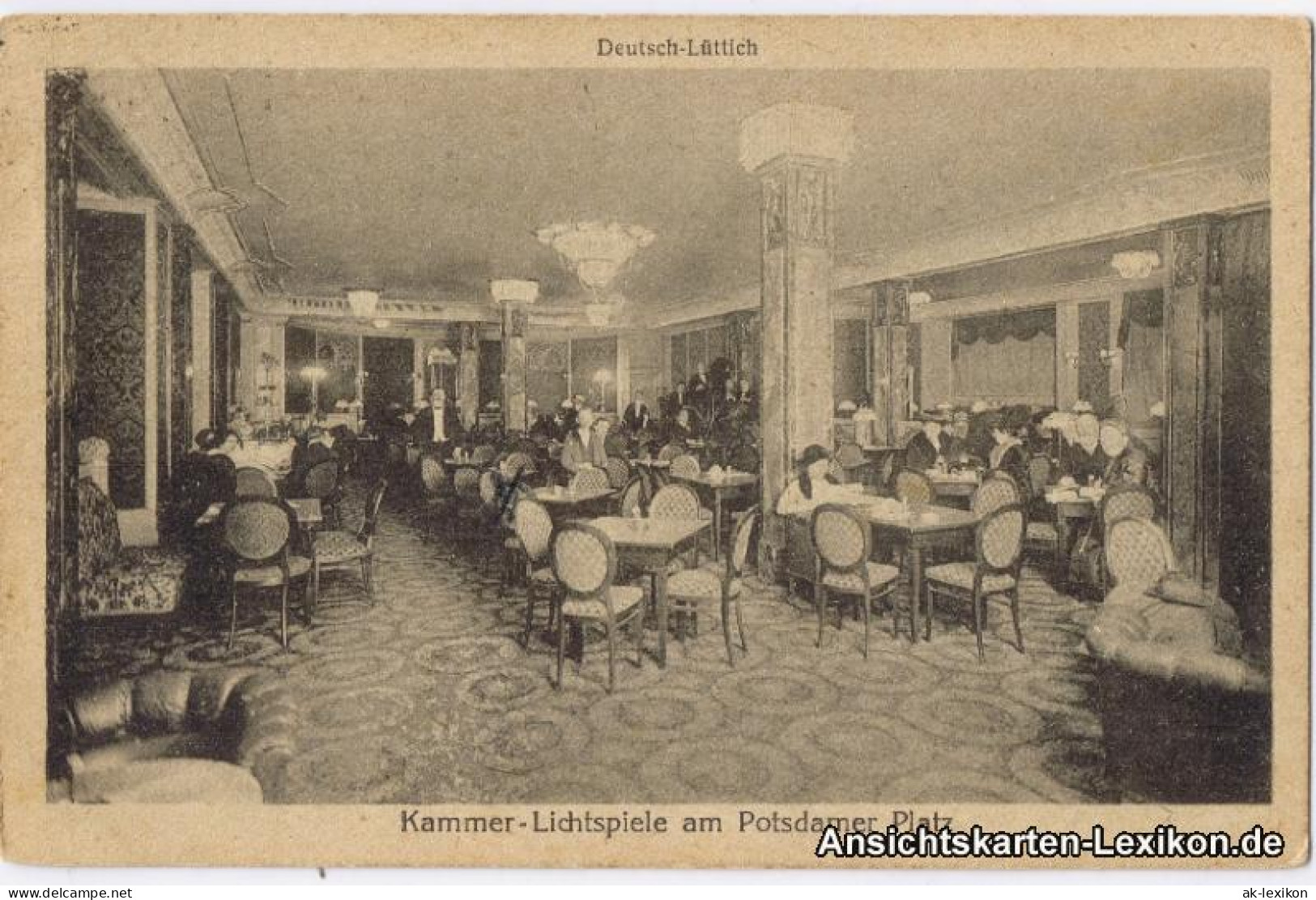 Ansichtskarte Tiergarten-Berlin Kammer-Lichtspiele Am Potsdamer Platz 1921 - Dierentuin