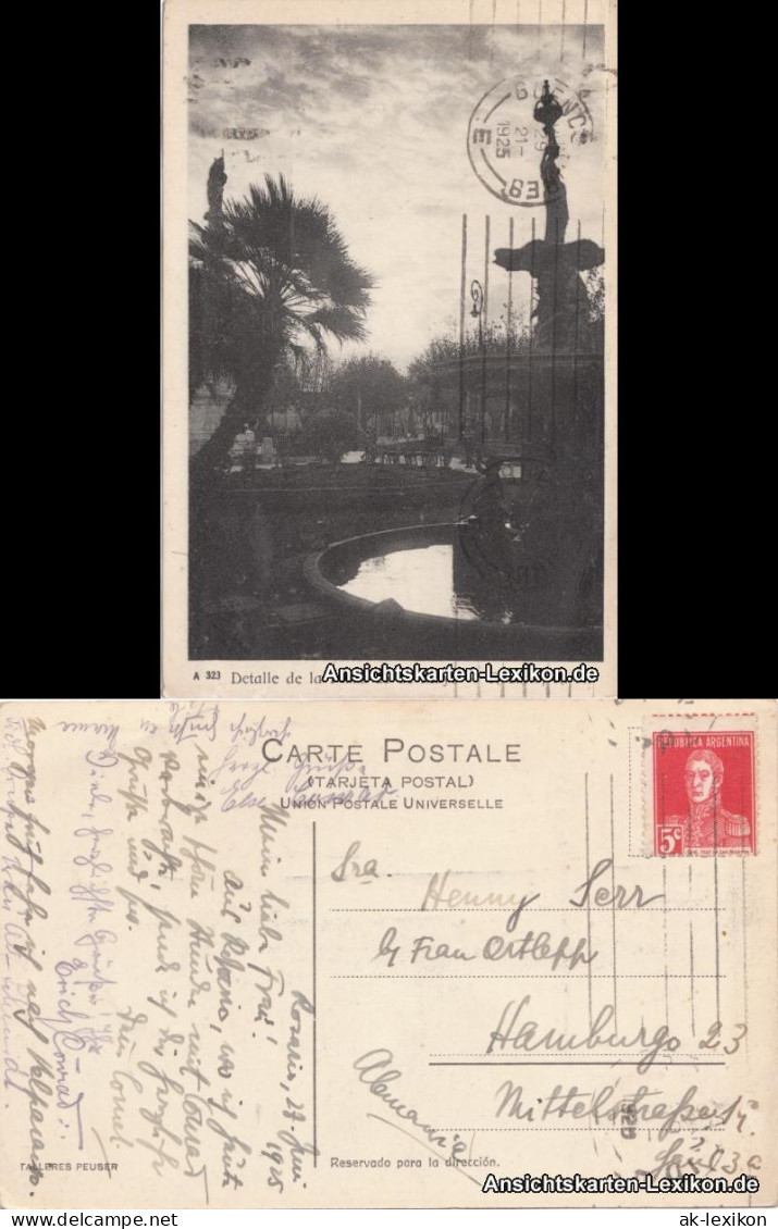 Ansichtskarte  Detalle De La Plaza 25 De Mayo 1928  - Altri & Non Classificati