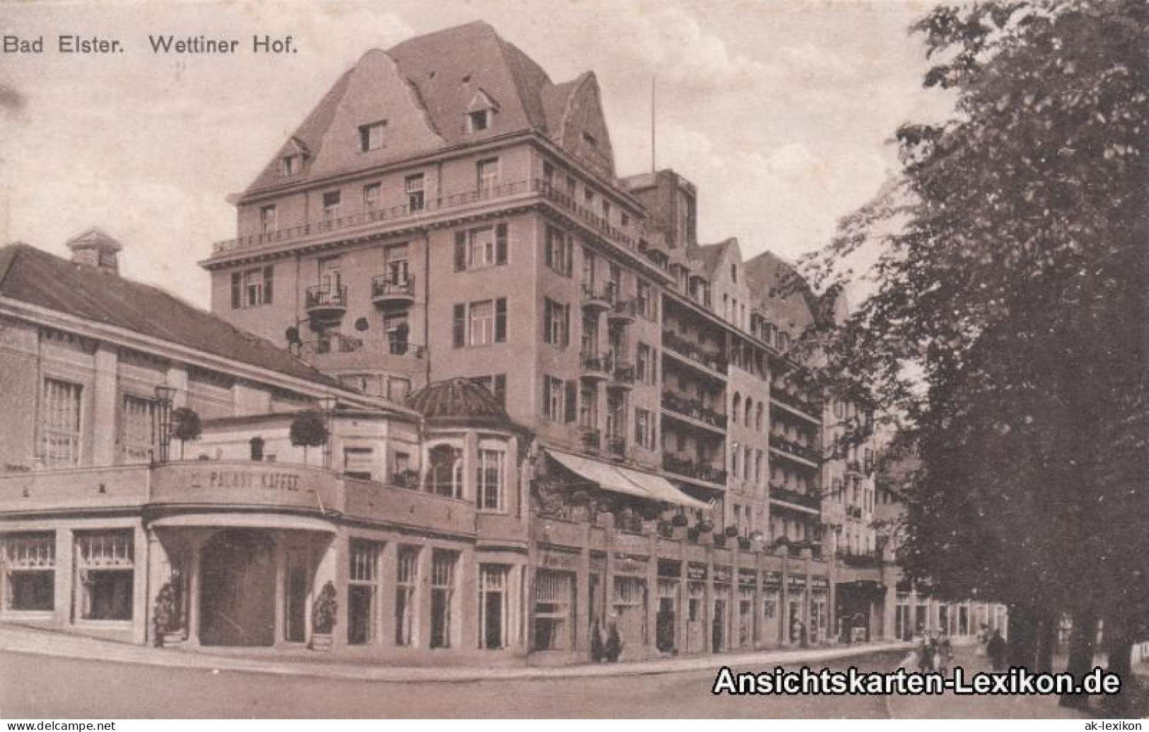 Ansichtskarte Bad Elster Wettiner Hof 1920  - Bad Elster