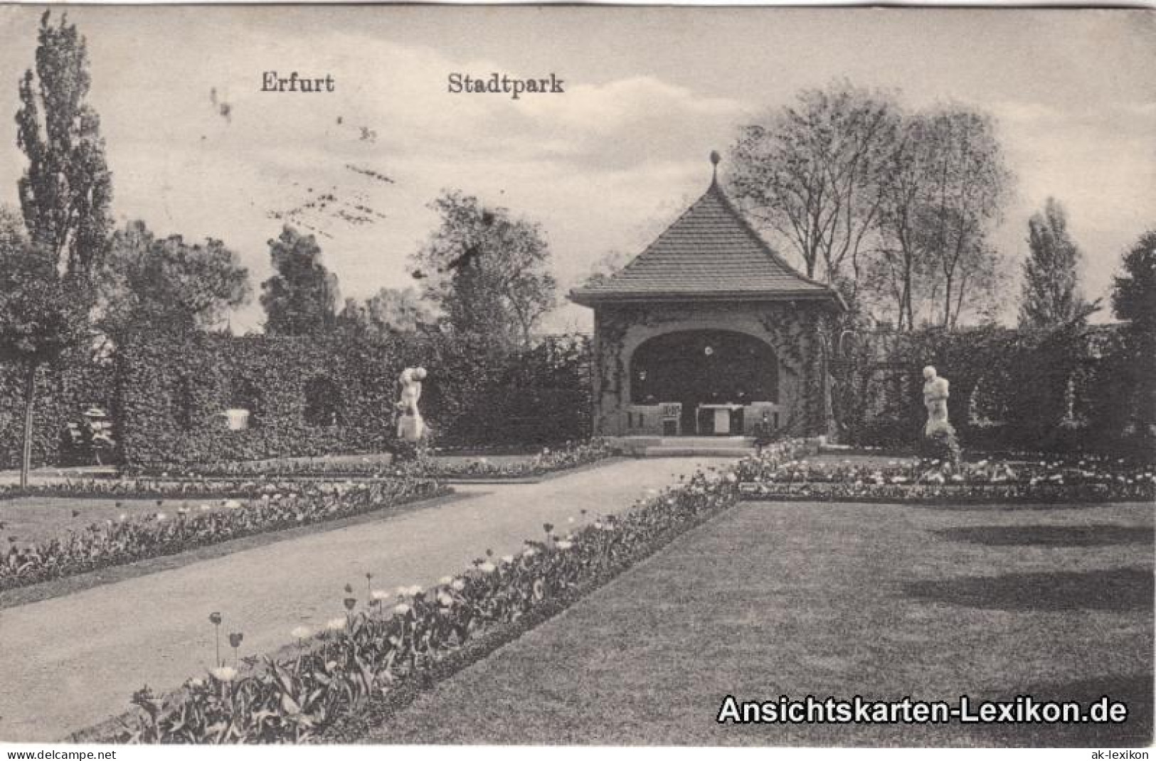 Ansichtskarte Erfurt Partie Im Stadtpark 1914  - Erfurt