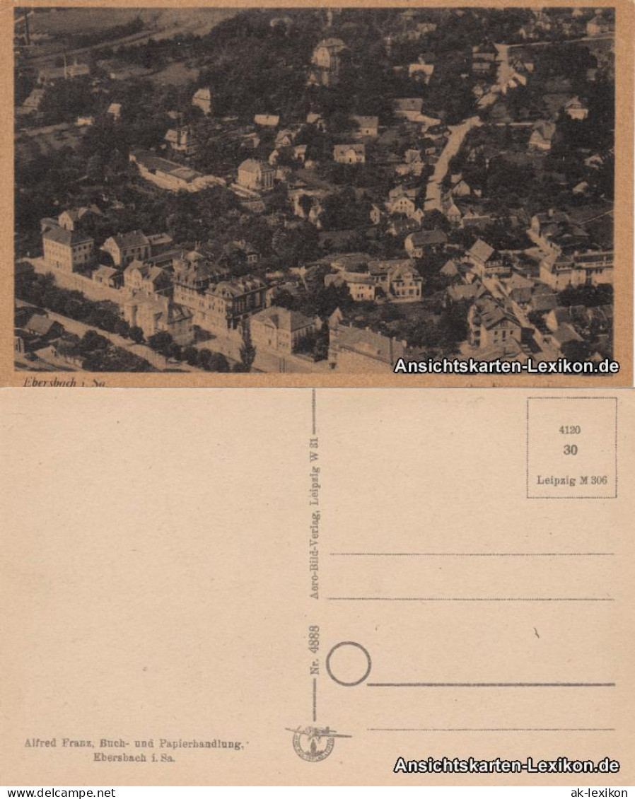 Ansichtskarte Ebersbach/Sa.-Ebersbach-Neugersdorf Luftbild 1940 - Ebersbach (Löbau/Zittau)