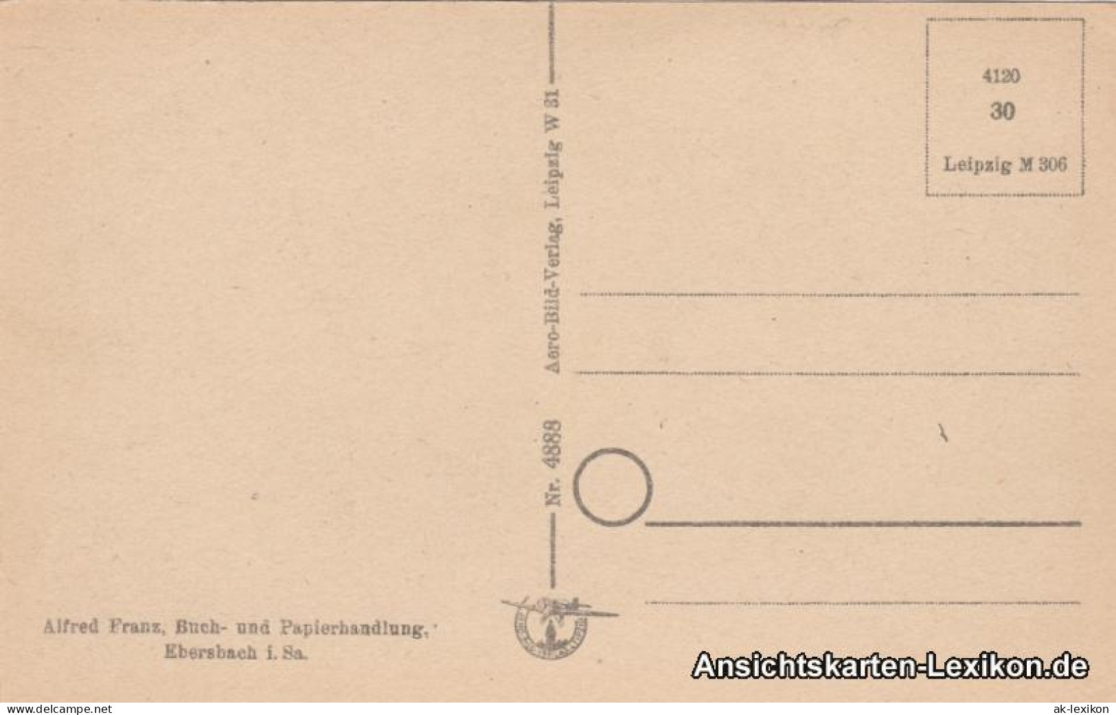 Ansichtskarte Ebersbach/Sa.-Ebersbach-Neugersdorf Luftbild 1940 - Ebersbach (Loebau/Zittau)