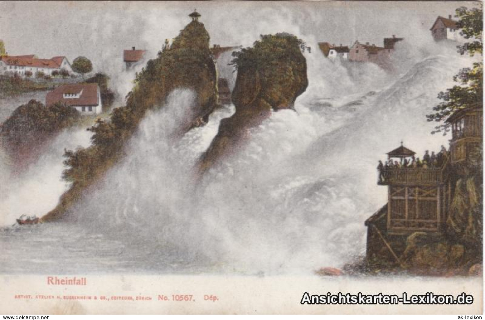 Ansichtskarte Neuhausen Am Rheinfall Rheinfall 1913  - Andere & Zonder Classificatie