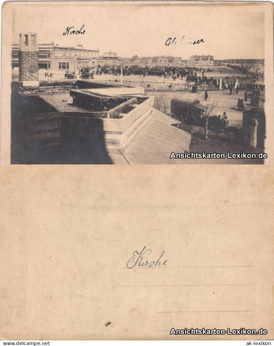 Ansichtskarte  Versammlung - Gebäude 1918  - Te Identificeren