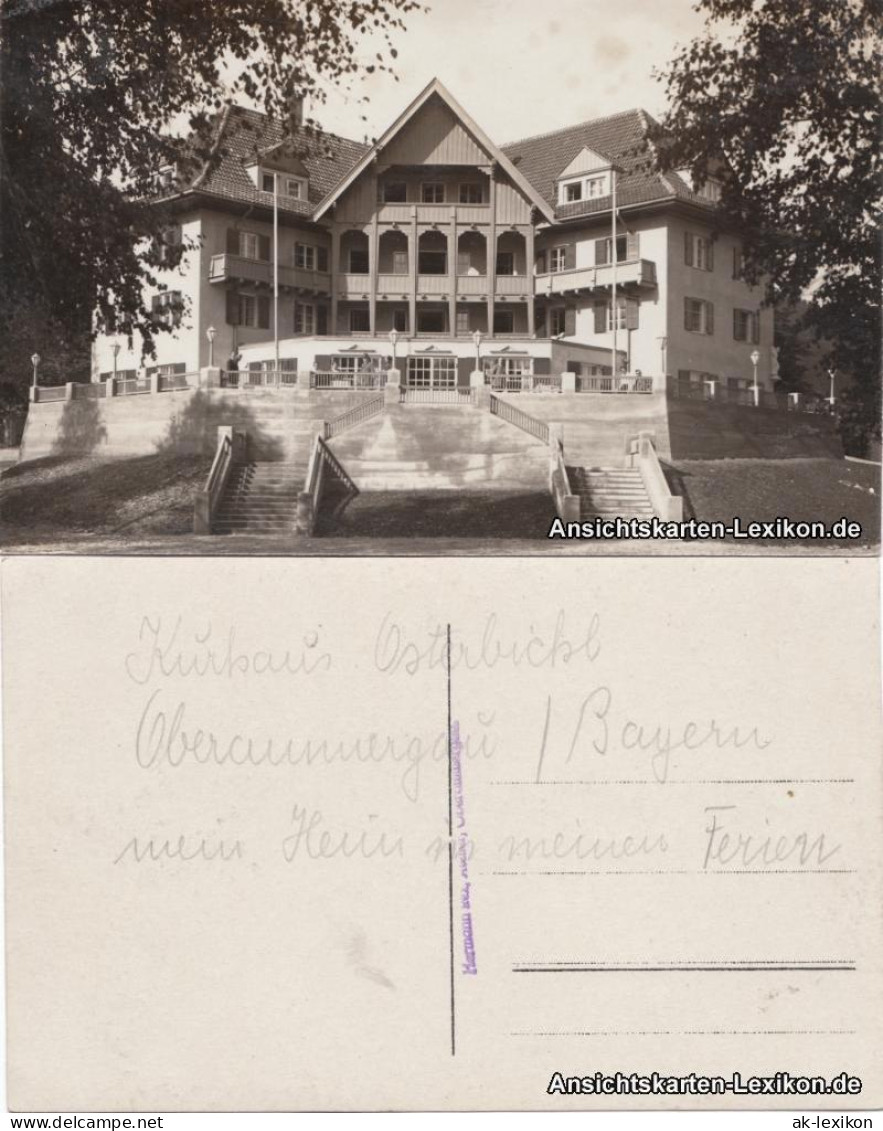 Ansichtskarte Oberammergau Kurhaus Osterblick 1930  - Oberammergau