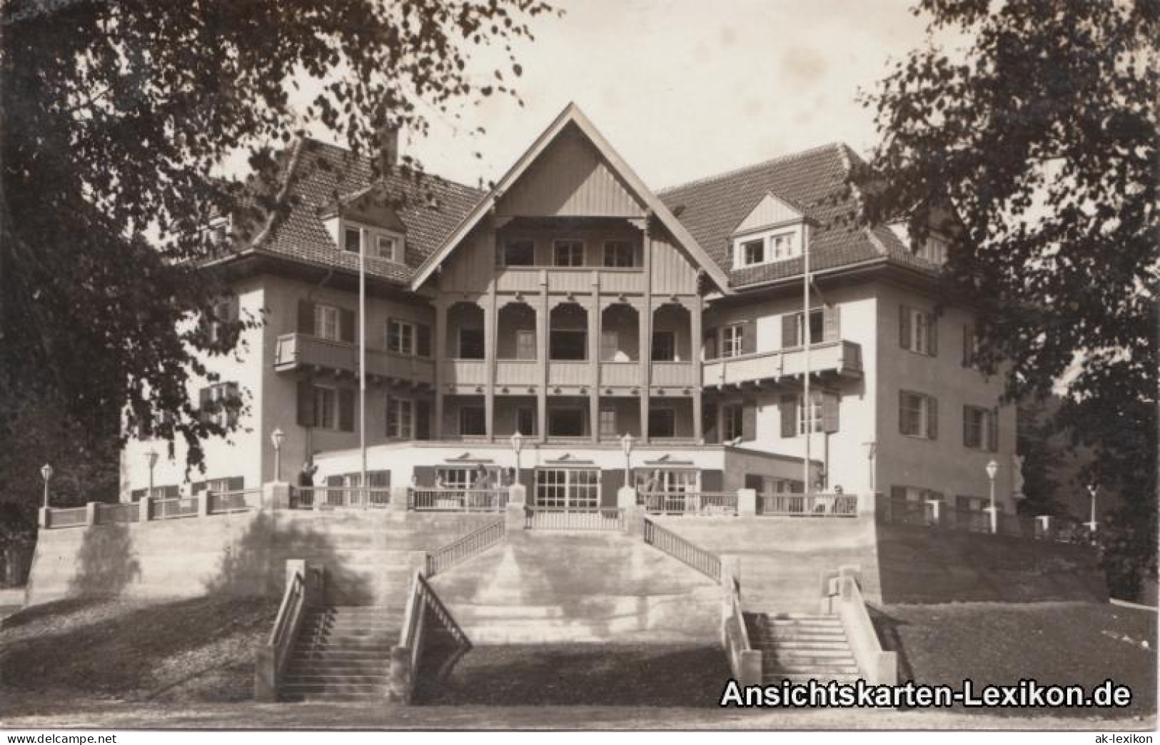 Ansichtskarte Oberammergau Kurhaus Osterblick 1930  - Oberammergau