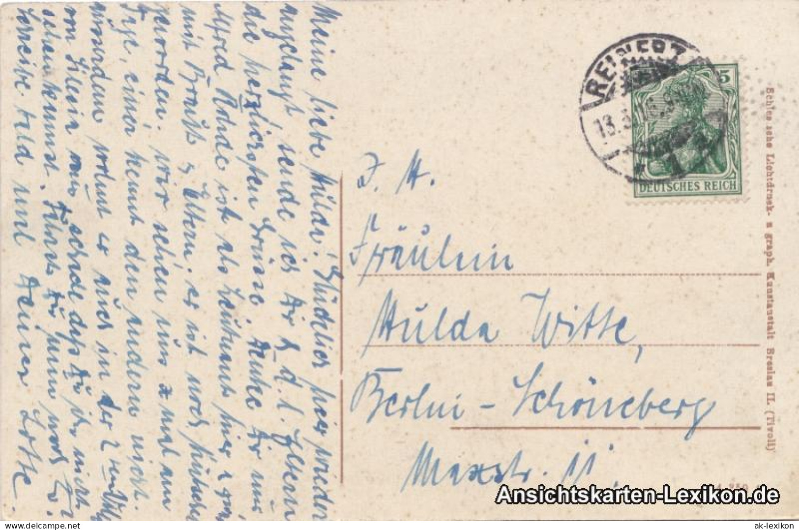 Postcard Bad Reinerz Duszniki-Zdrój Kurhaus 1916  - Schlesien