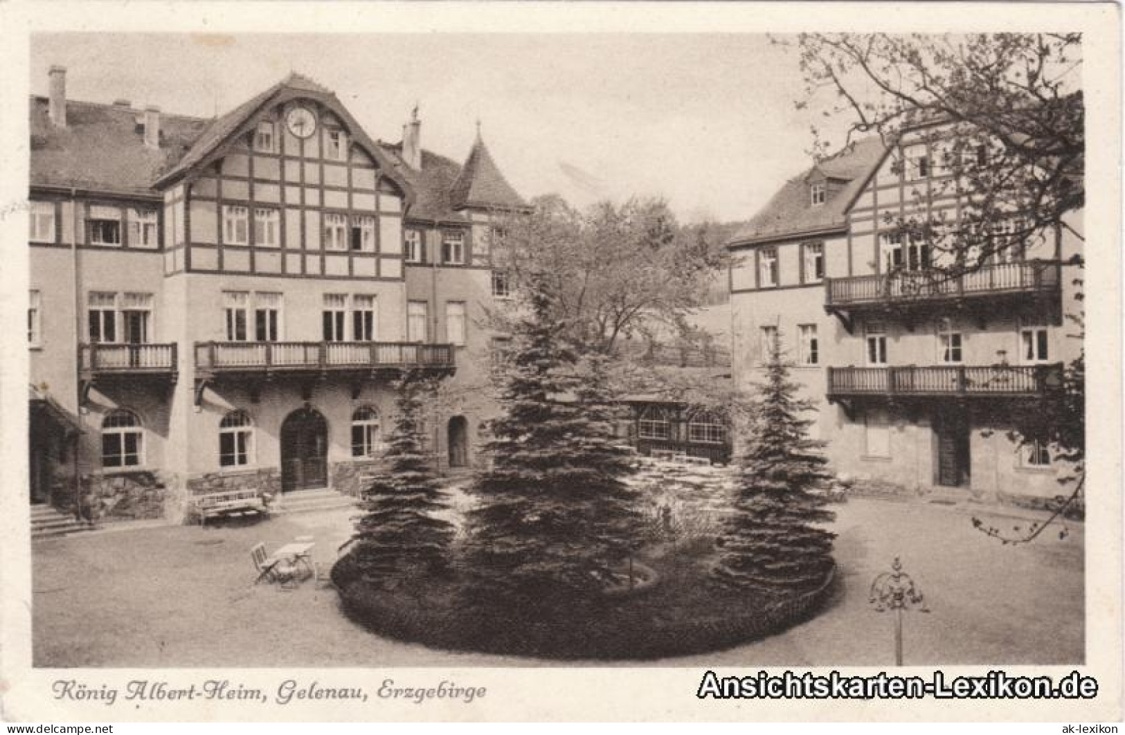 Ansichtskarte Gelenau (Erzgebirge) König Albert Heim 1928  - Gelenau