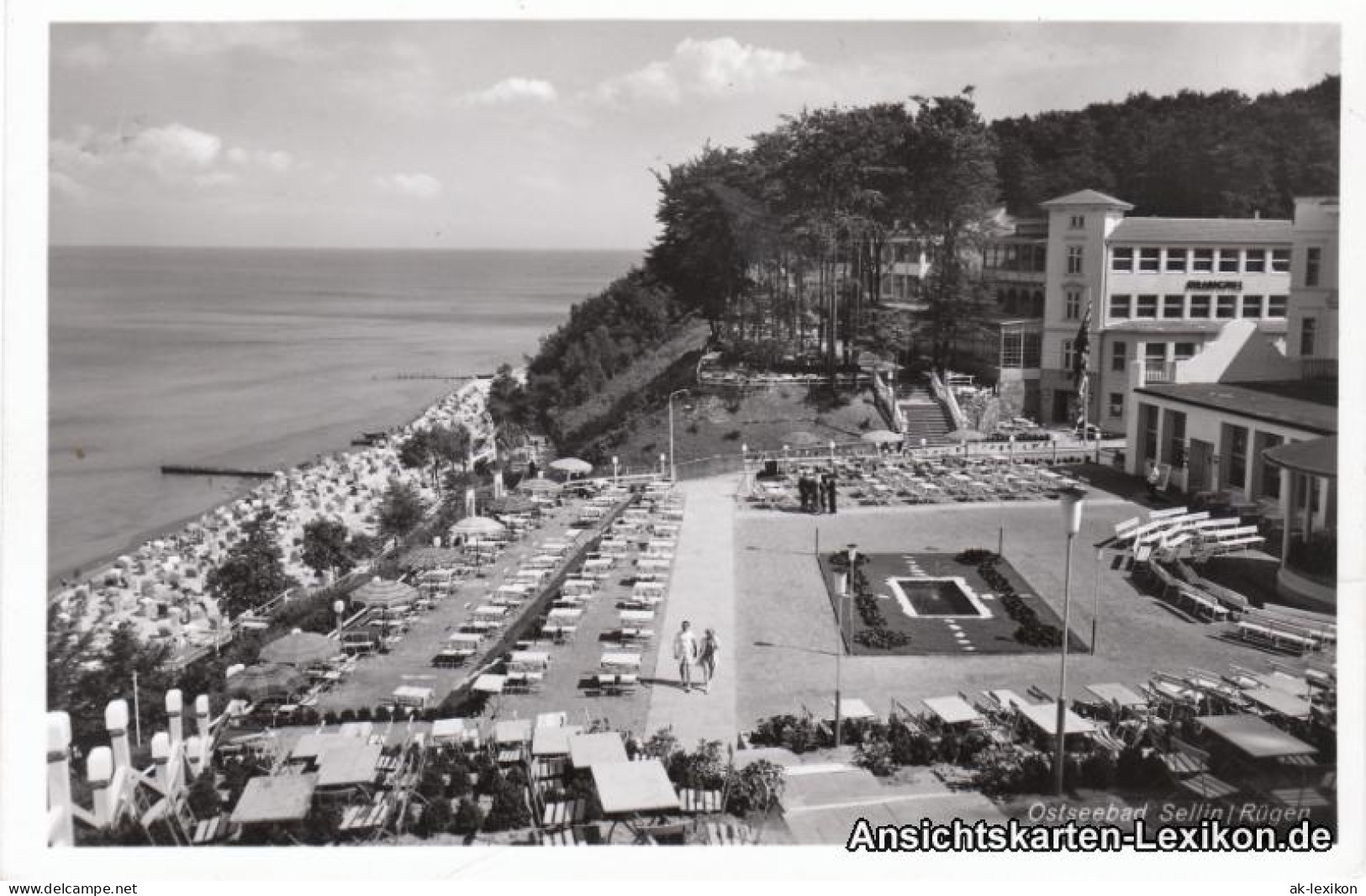 Ansichtskarte Sellin Strand Mit Restaurant 1932  - Sellin
