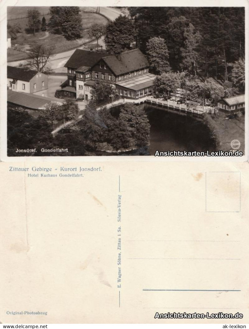 Ansichtskarte Jonsdorf Blick Auf Das Hotel-Kurhaus Gondelfahrt 1932  - Jonsdorf