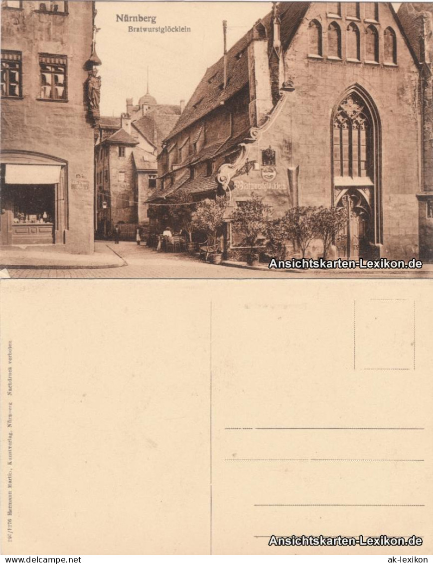 Ansichtskarte Nürnberg Bratwurstglöcklein 1918  - Nürnberg