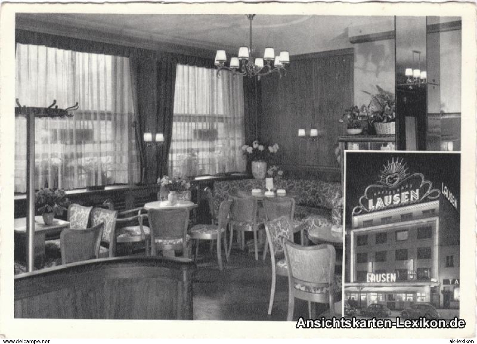 St. Pauli-Hamburg Kaffeehaus Lausen - Innen Und Außen - 2 Bild 1960  - Autres & Non Classés