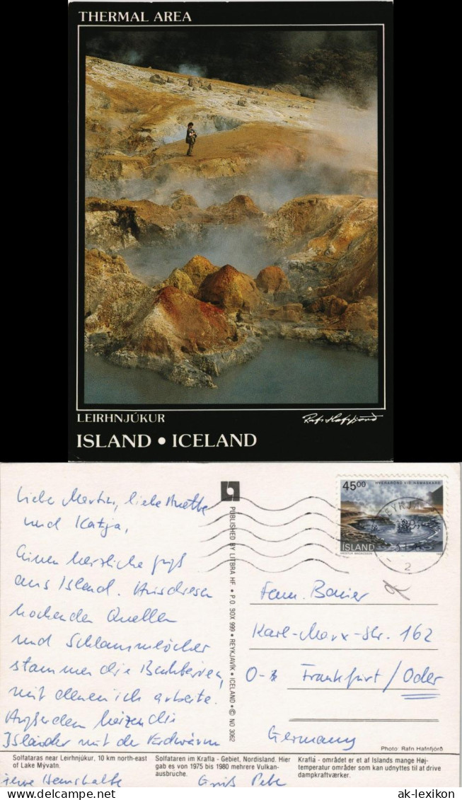Island Iceland THERMAL AREA LEIRHNJÚKUR 1990 - Islandia