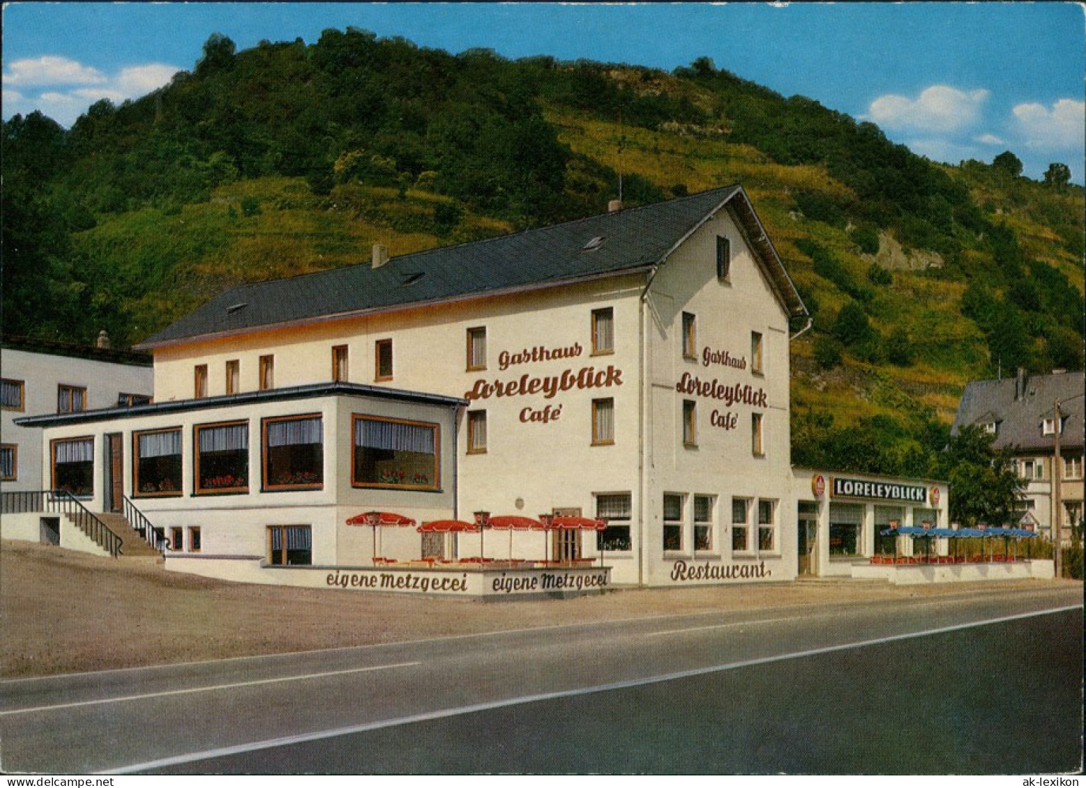 Sankt Goar Hotel Loreleyblick Mit Metzgerei - Gebrüder Gartner 1960 - St. Goar