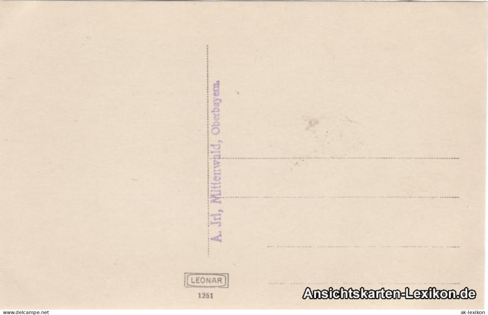 Ansichtskarte Mittenwald Straßenpartie 1918  - Mittenwald