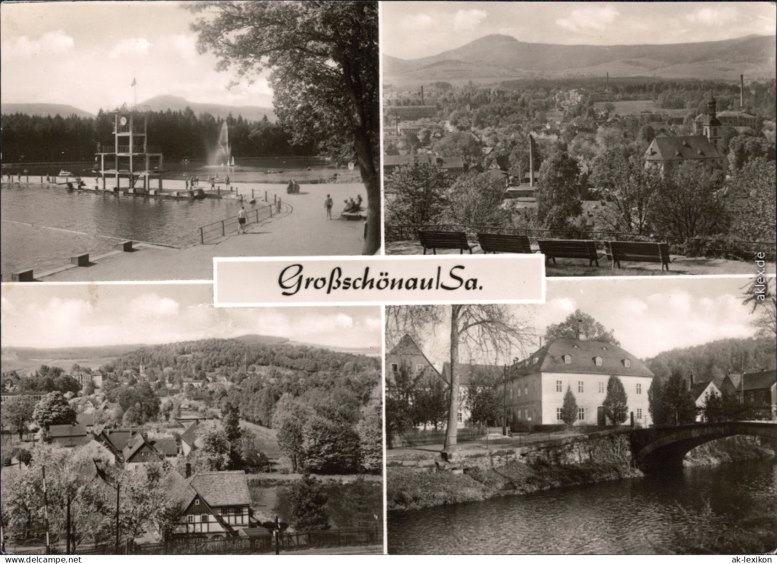 Großschönau (Sachsen) Waldstrandbad - Schwimmer Mit Sprungturm, Hutberg,  1969 - Grossschönau (Sachsen)