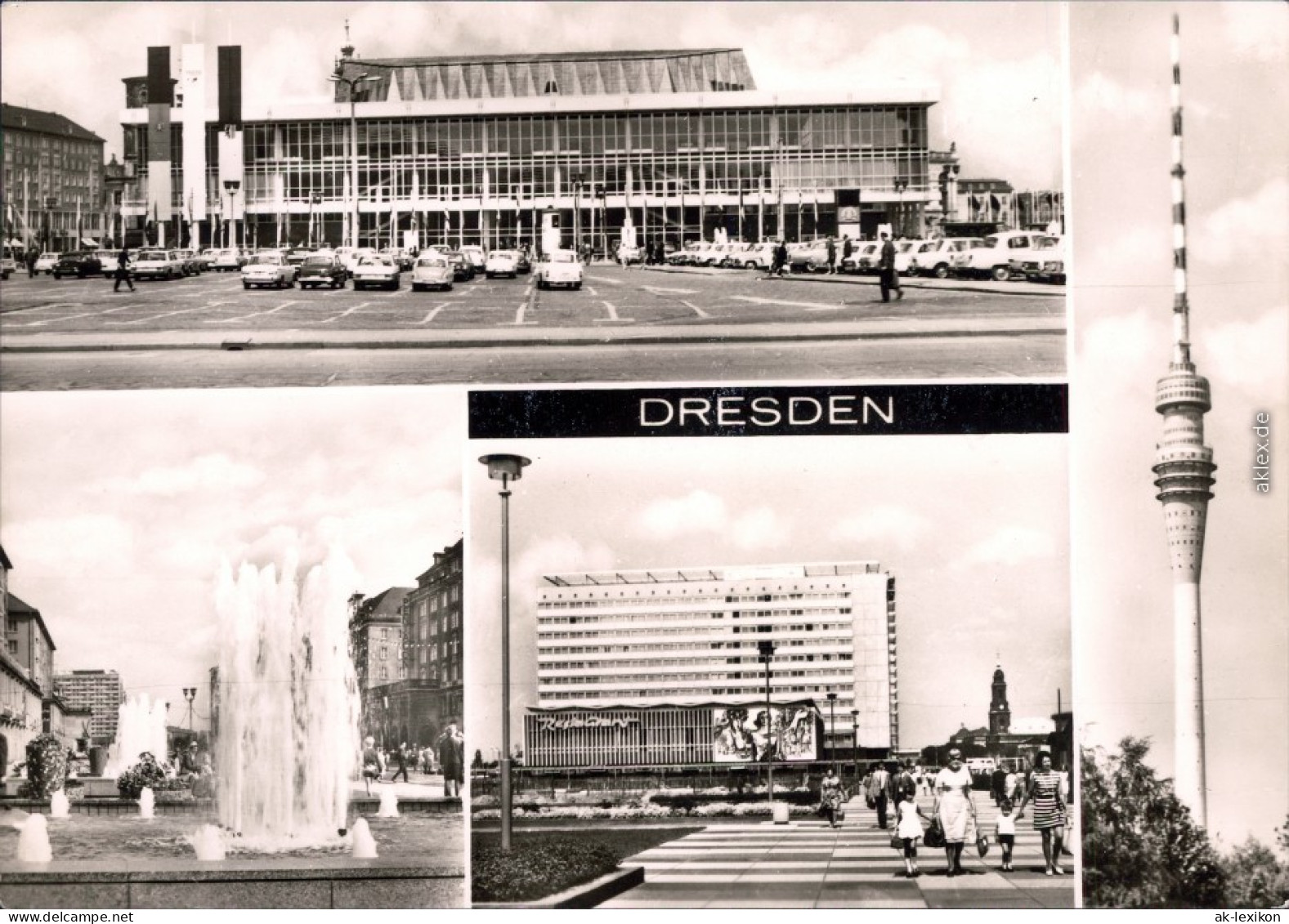 Dresden Kulturpalast  Ernst-Thälmann-Straße, Restaurant U. Interhotel   1971 - Dresden