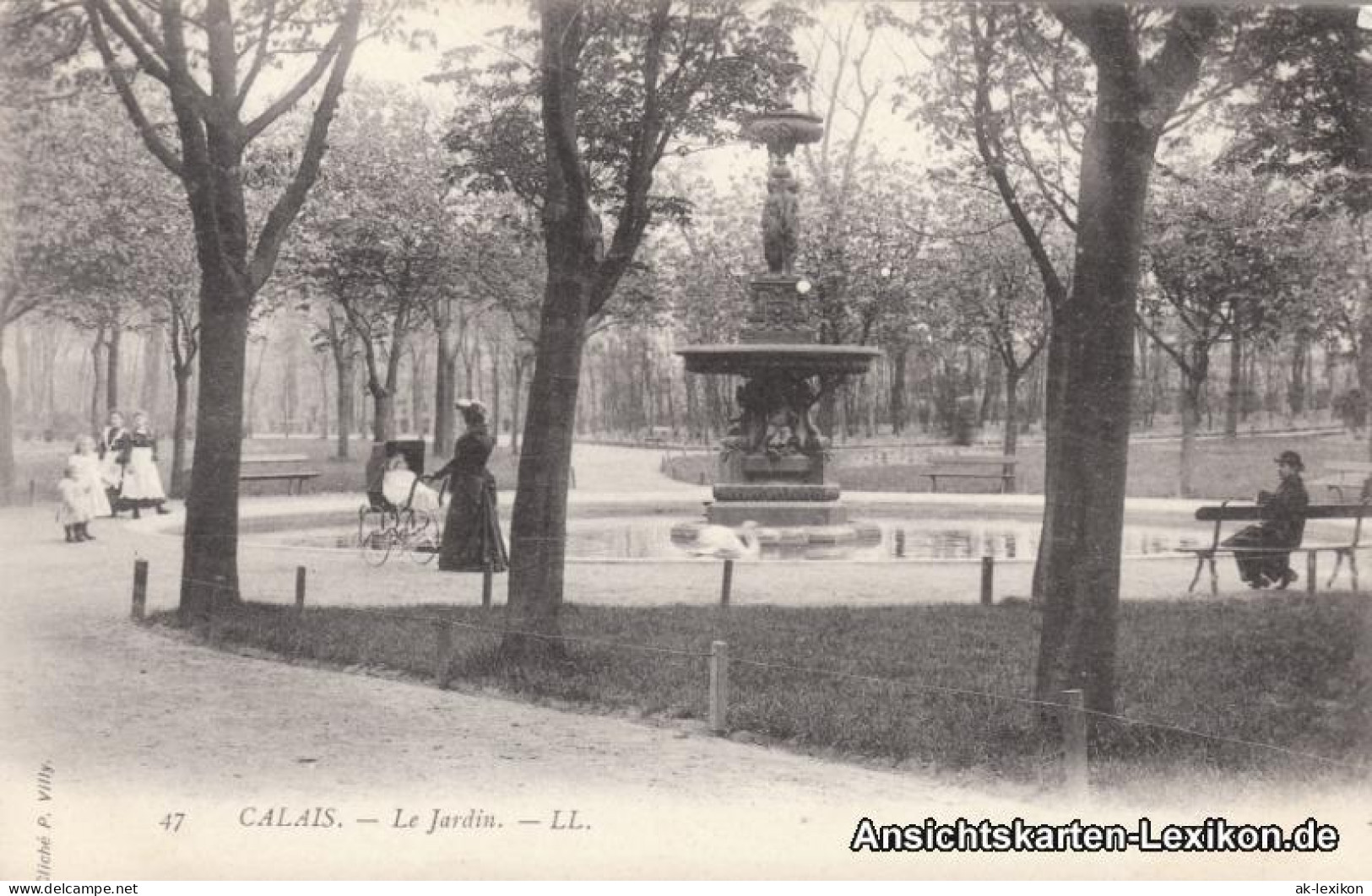 CPA Calais Partie Im Park (Le Jardin) 1911  - Calais