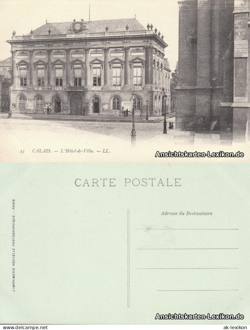 CPA Calais Rathaus (L'Hotel De Ville) 1909  - Calais