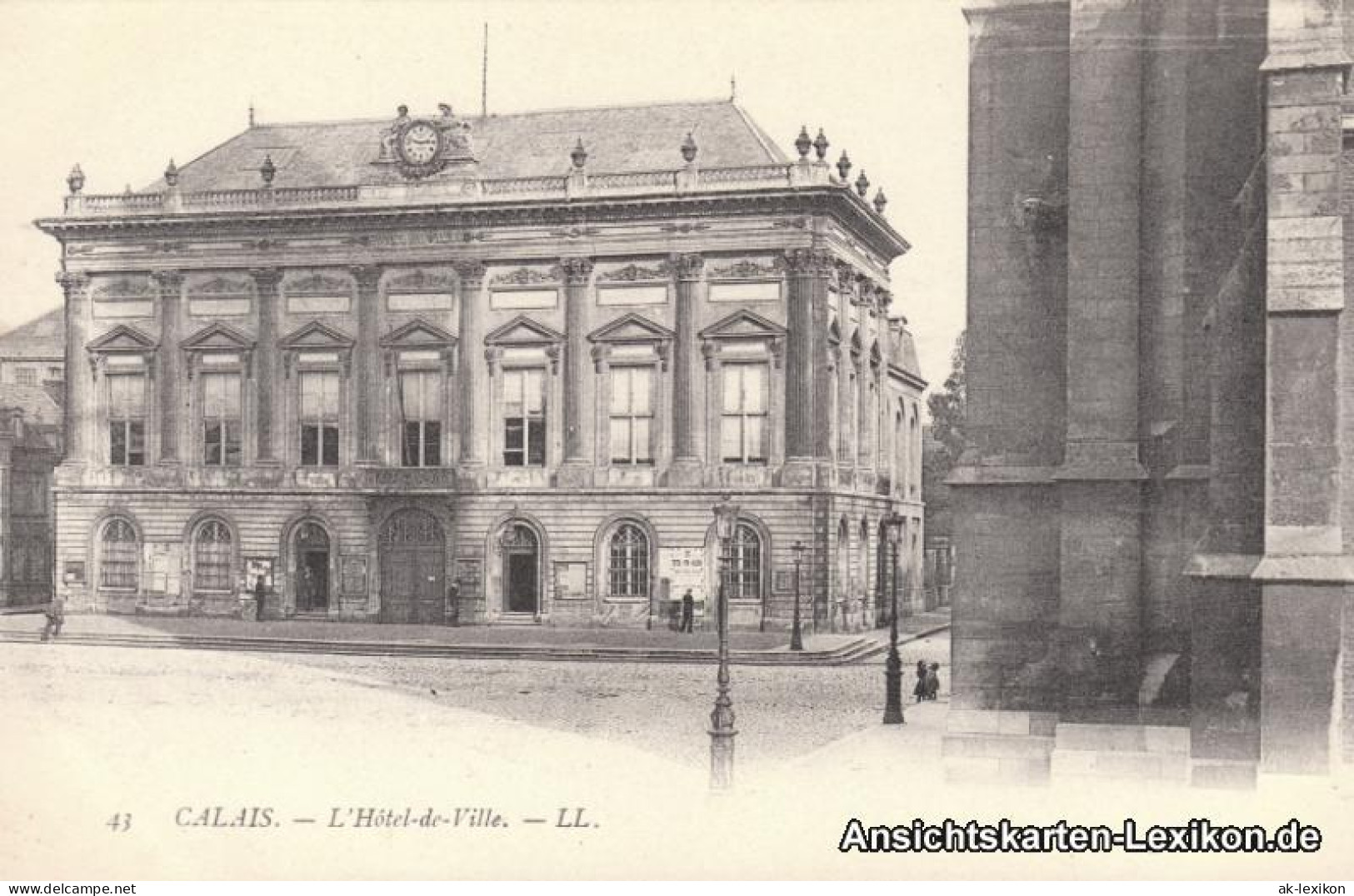 CPA Calais Rathaus (L'Hotel De Ville) 1909  - Calais