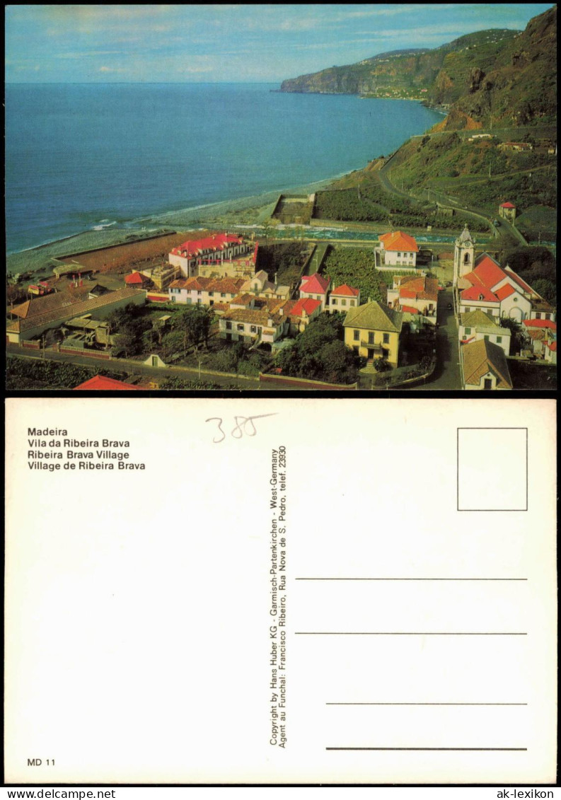 Postcard Funchal Madeira Village De Ribeira Brava 1980 - Other & Unclassified