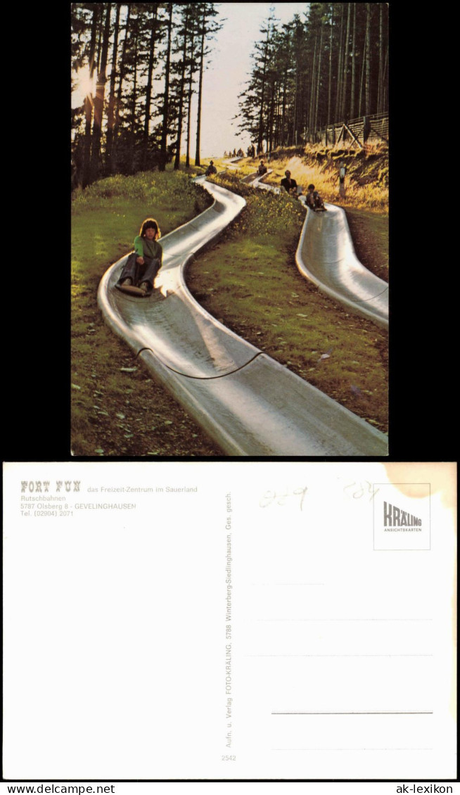 Olsberg Rutschbahnen FORT FUN Das Freizeit-Zentrum Im Sauerland 1980 - Autres & Non Classés