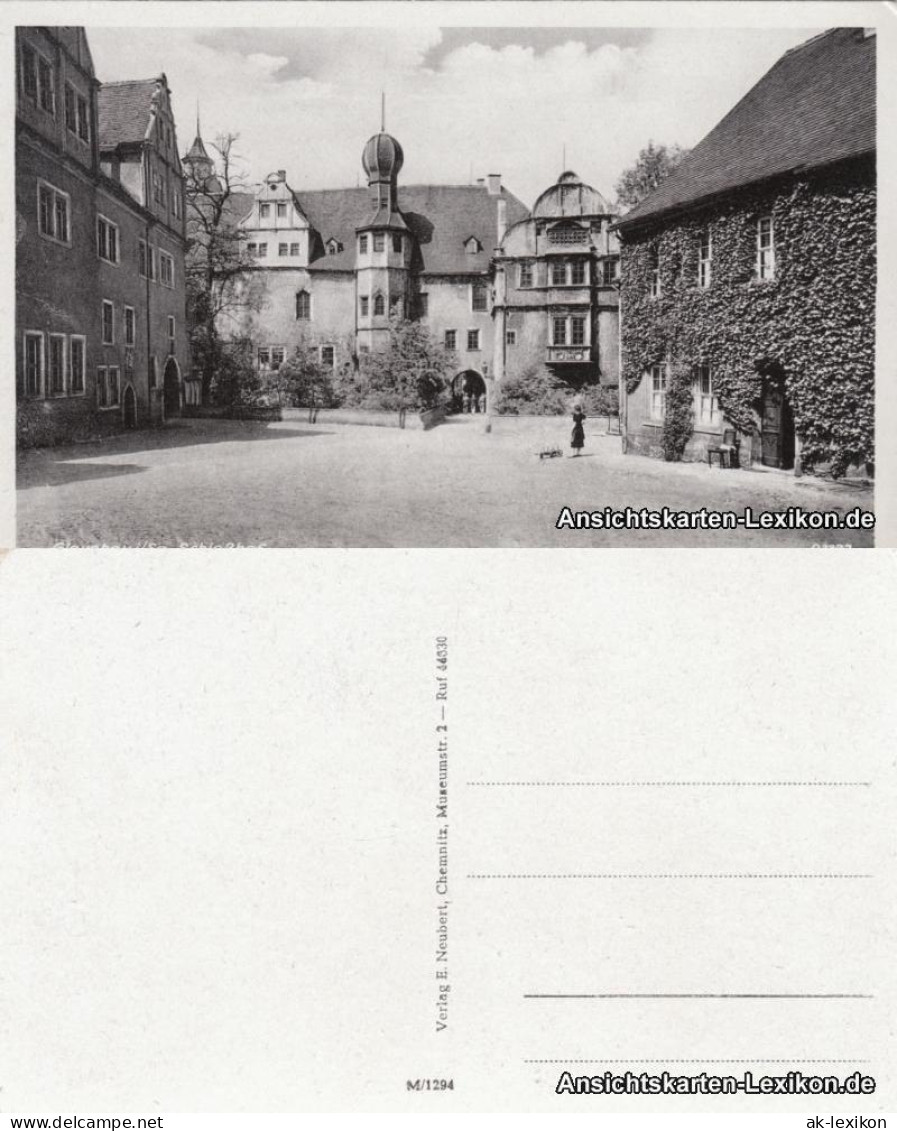 Ansichtskarte Glauchau Schloßhof 1950  - Glauchau