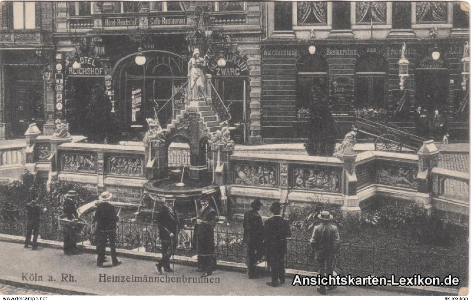 Ansichtskarte Köln Heinzelmännchenbrunnen Und Restaurant 1918  - Koeln