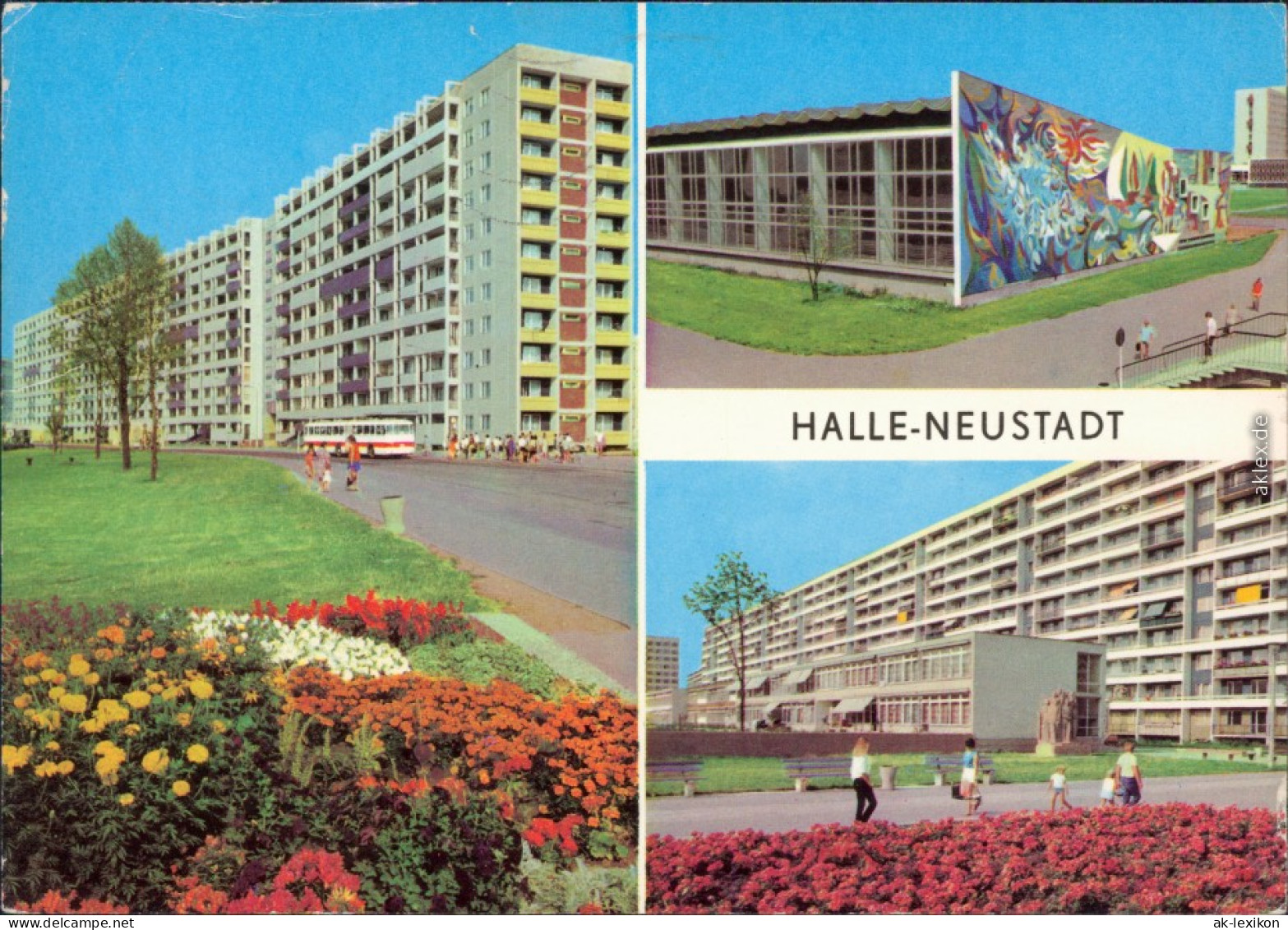 Halle Neustadt Halle (Saale) Stadtteilansichten: Wohngebiete 1980 - Other & Unclassified