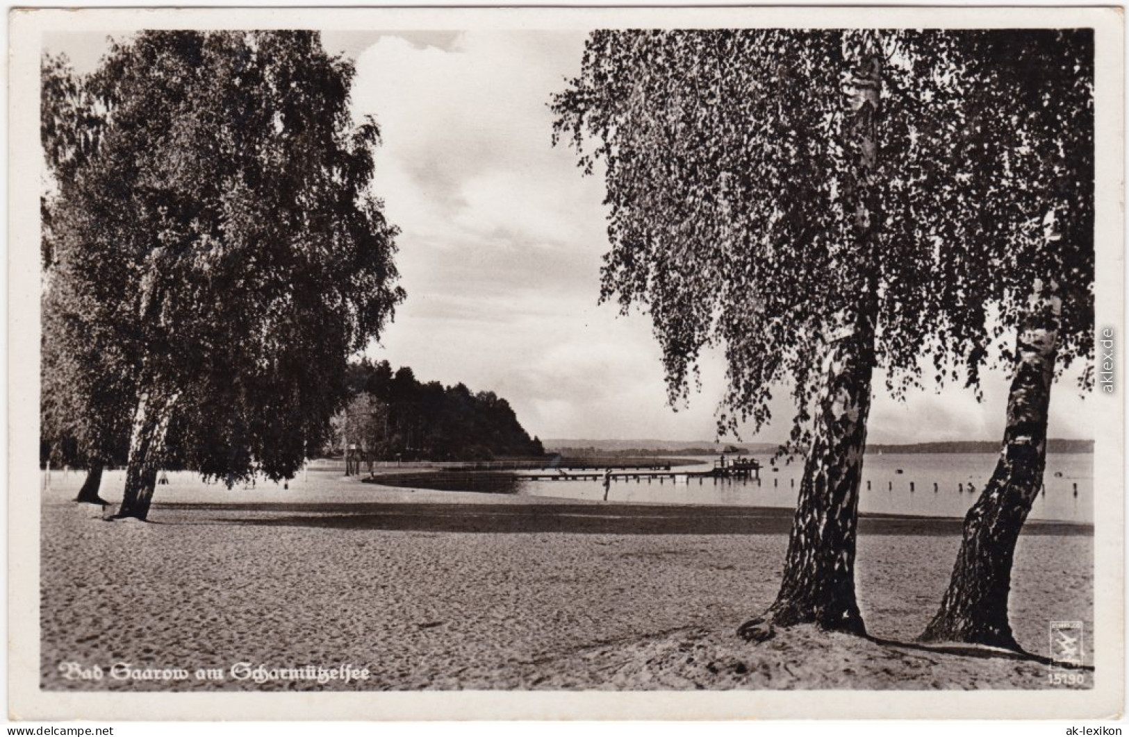 Bad Saarow Strand, Bootsanleger Scharmützelsee 1932  - Bad Saarow