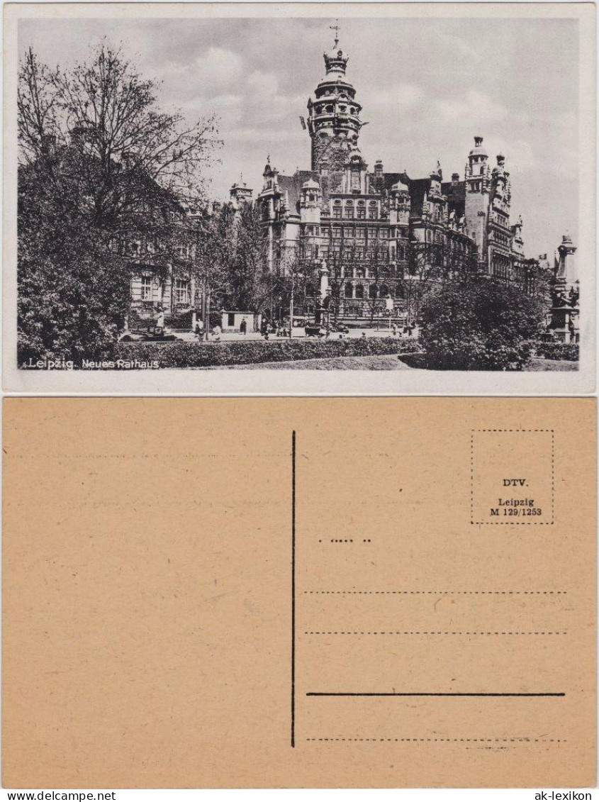 Ansichtskarte Leipzig Neues Rathaus 1930 S/w - Leipzig