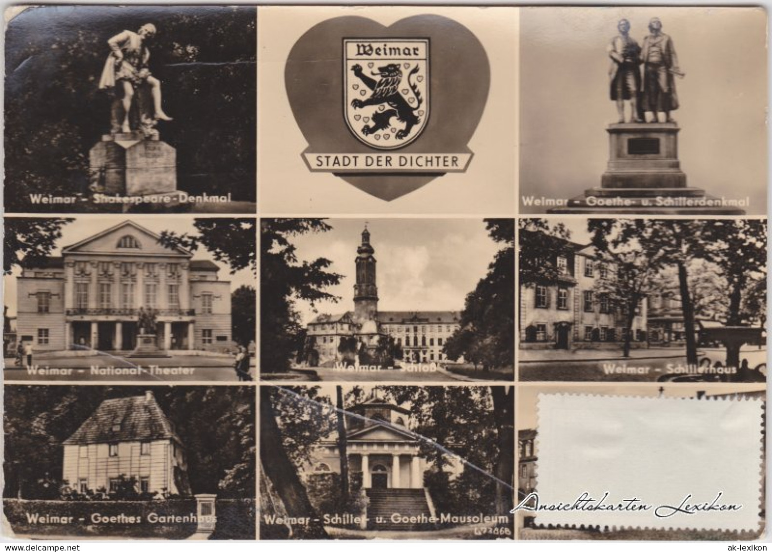 Ansichtskarte Weimar Mehrbildkarte 1959 - Weimar